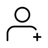 Benutzer hinzufügen Symbol Vektor Symbol Design Illustration