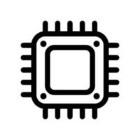 Prozessor Symbol Vektor Symbol Design Illustration