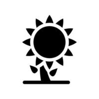 Sonnenblumen Symbol Vektor Symbol Design Illustration
