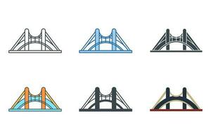 Brücke Symbol Symbol Vorlage zum Grafik und Netz Design Sammlung Logo Vektor Illustration