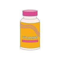 vitaminer. olika sport Utrustning. kondition lager, Gym Tillbehör. träna grejer bunt. vektor