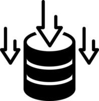 fast ikon för data lagring vektor