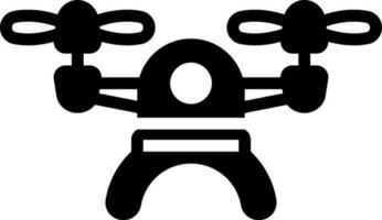 solide Symbol zum Drohne vektor
