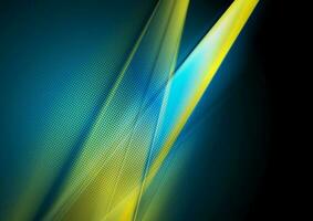 dunkel Blau und Gelb abstrakt glänzend Hintergrund vektor