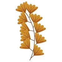 Herbst Wald Blatt Ast Illustration. vektor