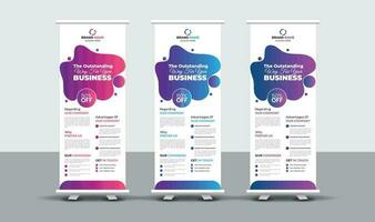 Corporate Business Roll-Up-Banner-Design vektor