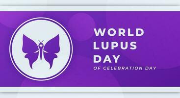 Welt Lupus Tag Feier Vektor Design Illustration zum Hintergrund, Poster, Banner, Werbung, Gruß Karte