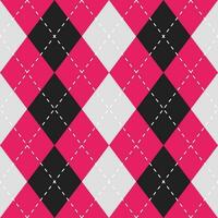 Argyle Vektor Muster. Argyle Muster. Rosa und schwarz Argyle Muster. nahtlos geometrisch Muster zum Kleidung, Verpackung Papier, Hintergrund, Hintergrund, Geschenk Karte, Pullover.