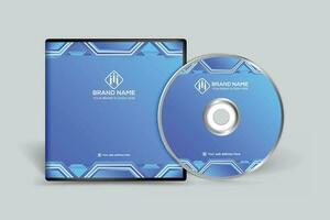 elegant minimal CD omslag mall vektor