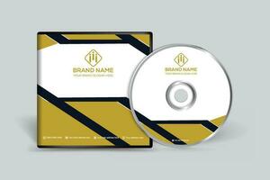 elegant minimal CD omslag mall vektor