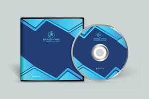 CD Startseite Design mit Blau Farbe vektor