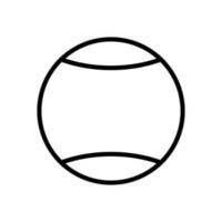 tennis boll ikon vektor design mall i vit bakgrund