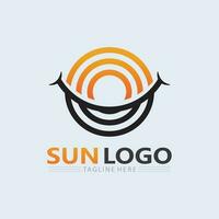 Sonne Logo und Sonne Vektor Illustration Symbol