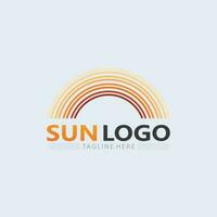 Sonne Logo und Sonne Vektor Illustration Symbol