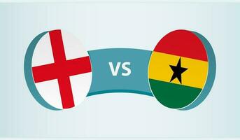 England gegen Ghana, Mannschaft Sport Wettbewerb Konzept. vektor
