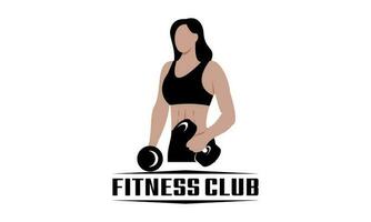 Fitness Logo Design Vorlage Design zum Fitnessstudio vektor