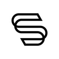 s-Brief-Logo-Design vektor