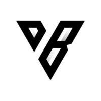 brev v eller b logotyp design inspiration vektor