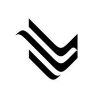 Vogel Brief v Logo Design Inspiration vektor