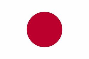 Japan Flagge. Vektor Illustration