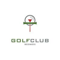 första brev t golf klubb ikon logotyp design mall vektor