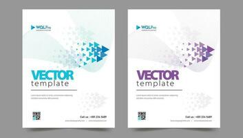 Cover-Vorlage Flyer-Design-Vektor-Hintergrund vektor