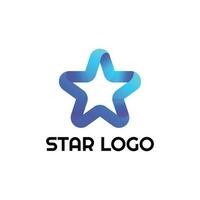 Stern-Logo-Design-Vektor vektor