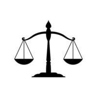 Illustration Vektor Grafik von Gerechtigkeit, Waage, Gesetz. perfekt zum Logo oder Symbol, usw.