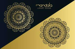 mandala design och mandala mall, lyx mandala design. vektor