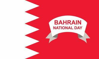 bahrain nationell dag baner, vektor illustration