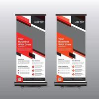 Rollup-Bannervorlage für Firmenkunden corporate vektor