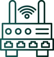 W-lan Router Vektor Symbol Design