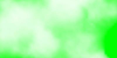 ljusgrön vektorbakgrund med cumulusillustration i abstrakt stil med lutningsmolnmall för målsidor vektor