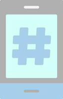 Hashtag-Vektor-Icon-Design vektor