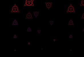 mörkblå röd vektor mönster med magiska element