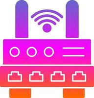 W-lan Router Vektor Symbol Design
