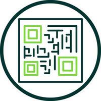 QR-Code-Vektor-Icon-Design vektor