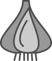 Knoblauch-Vektor-Icon-Design vektor