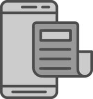 mobil tidning vektor ikon design