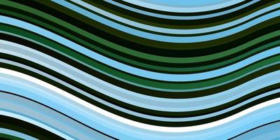 ljusblå grön vektor bakgrund med cirkulär båge färgglada illustration med böjda linjer bästa design för dina affischer banners