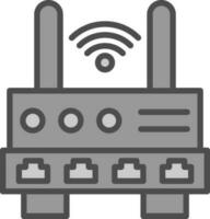 W-lan Router Vektor Symbol Design