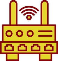 W-lan Router Vektor Symbol Design