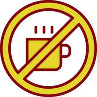 Nein Kaffee Vektor Symbol Design