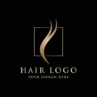 abstrakt Logo Vorlage Design Luxus und schön Haar Wellen Logo zum Geschäft, Salon, Schönheit, Friseur, Pflege. vektor