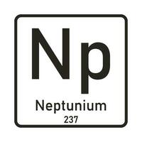 Neptunium Symbol Vektor