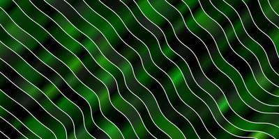 dunkelgrüner Vektorhintergrund mit Kurven bunter abstrakter Illustration mit Steigungskurvendesign für Ihre Geschäftsförderung vektor