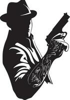 Gangster Vektor tätowieren Design Illustration