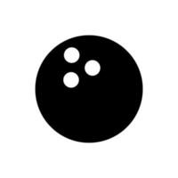 Bowling Ball Symbol Vektor Design Vorlagen einfach und modern