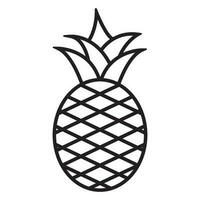 Ananas-Symbolvektor vektor