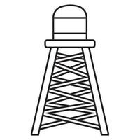 Wasser Turm Symbol Vektor